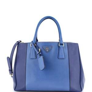 Prada Bicolor Double Zip Lux Tote #210835P10B